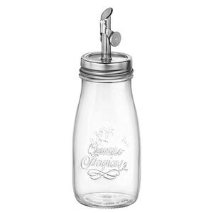 Bormioli Rocco Quattro Stagioni 13.5 Oz Olive Oil Dispenser Weighted Pour Italy